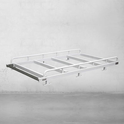 2400x1250 Tradesman Roof rack with welded legs - White