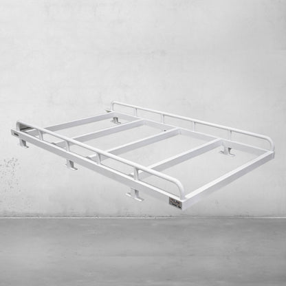 2400x1250 Tradesman Roof rack with welded legs - White