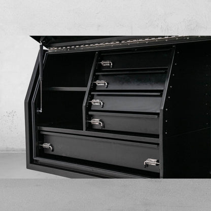 1400 Side Opening Tool box with drawers - Black