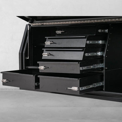 1800 Side Opening Tool box with drawers - Black