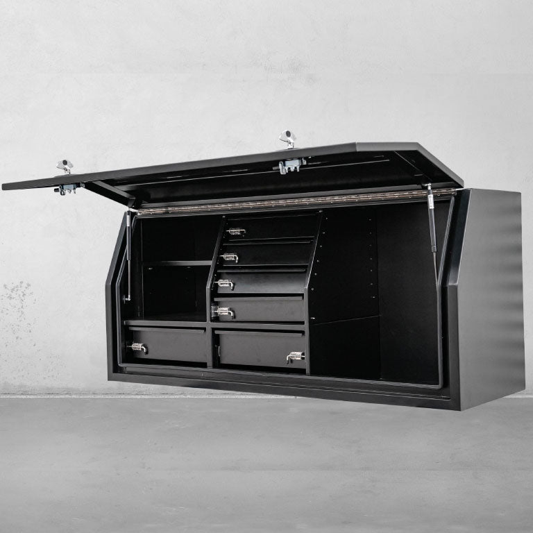 1800 Side Opening Tool box with drawers - Black